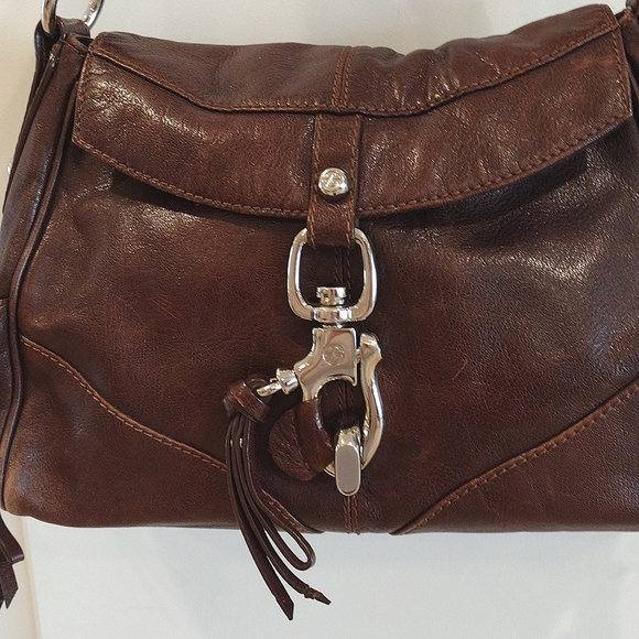 Francesco Biasia Hobo Bag Rich Soft Brown Leather / Suede - Picture 3 of 16